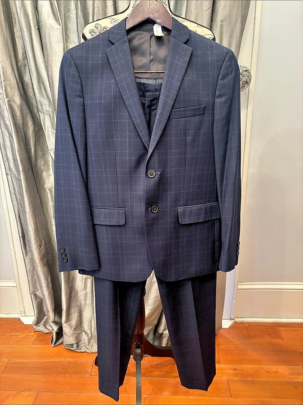 Boys 16 Lauren Ralph Lauren Plaid Suit Pants 18 R 29”w